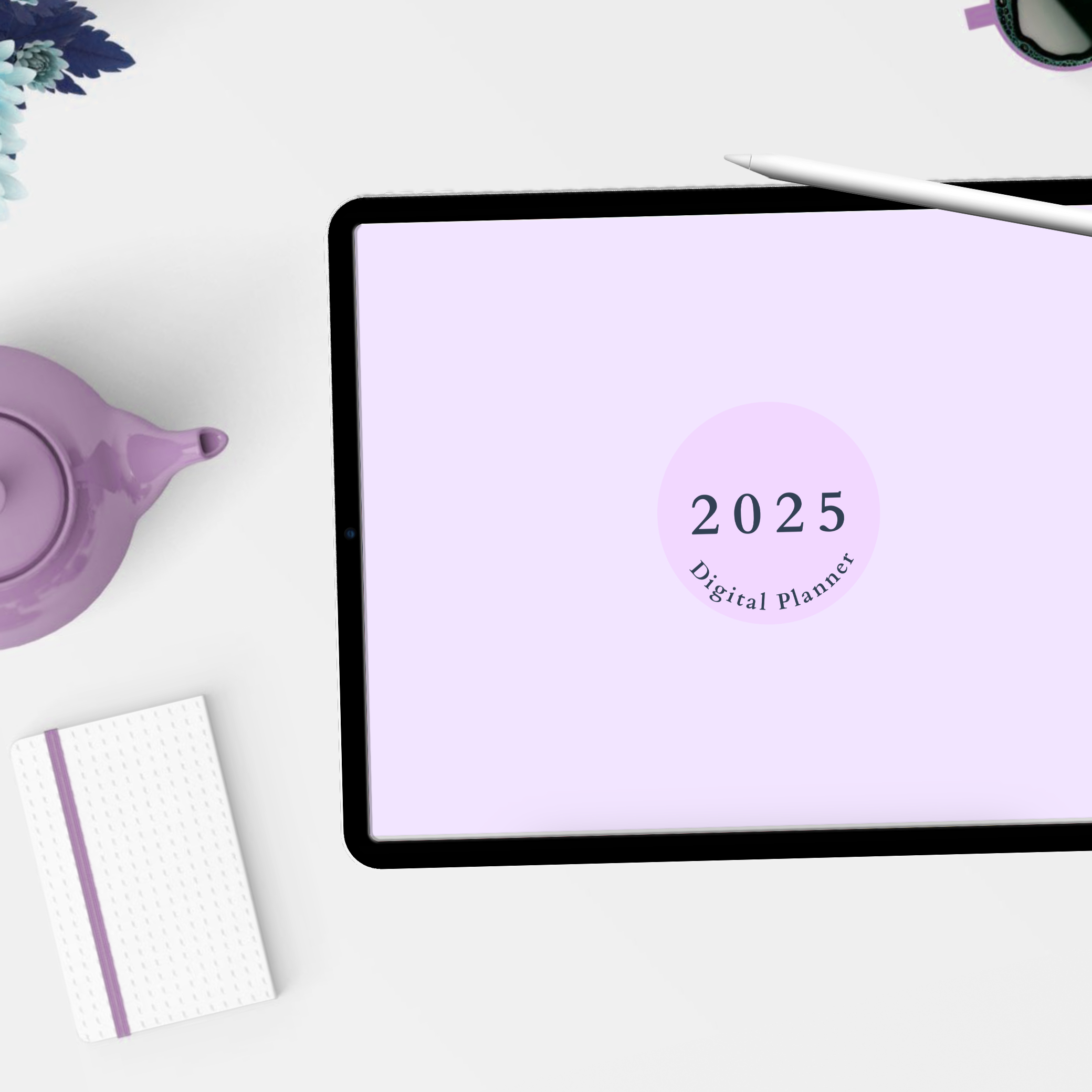 Digital Planner 2025 by Planjuli, in a Luminous Lilac colour palette