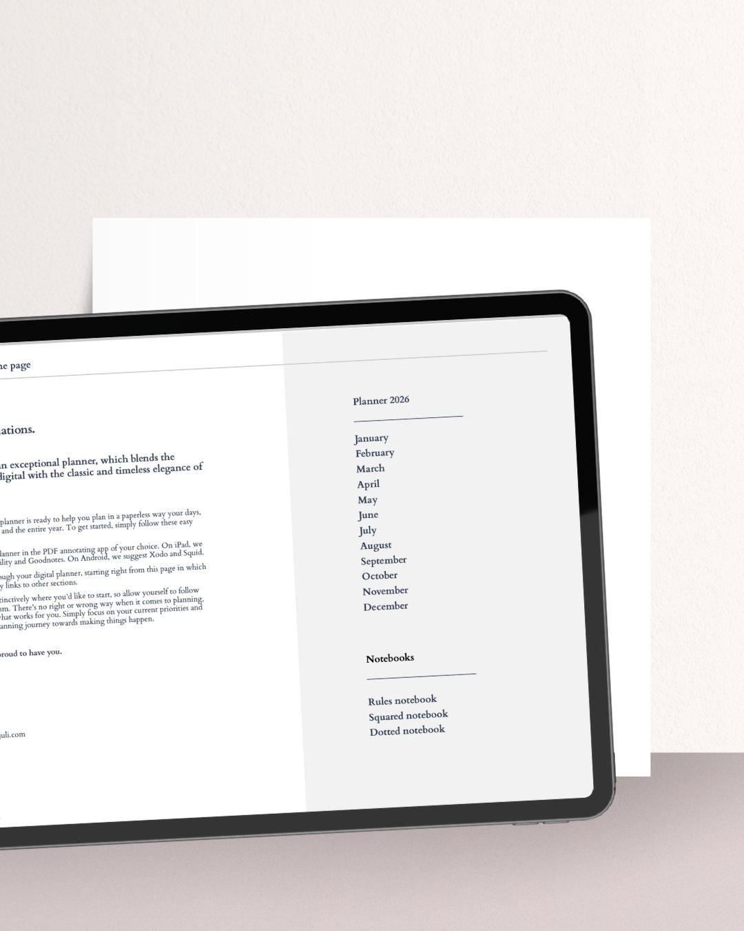 Planjuli digital planners, journals and stickers for your ipad Image